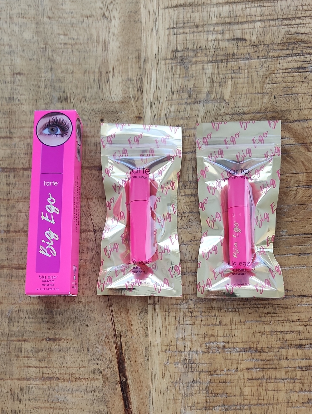 TARTE Big Ego Mascara Eyes Makeup Cosmetics 1 Full Size and 2 Sample Sizes Black